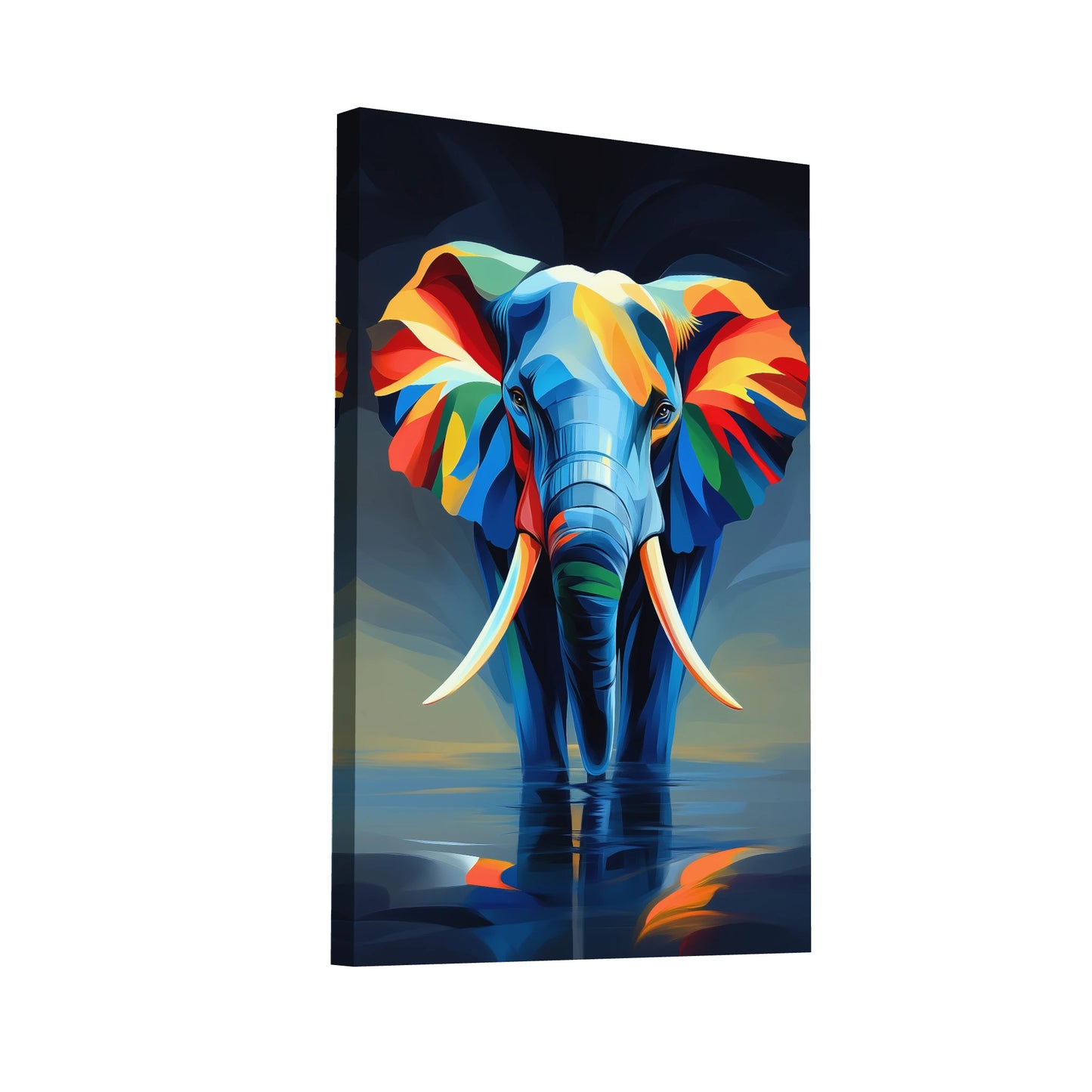 Product Hero 3D WebP Peinture Éléphant - Couleur Chromatique - Art Virtuoso