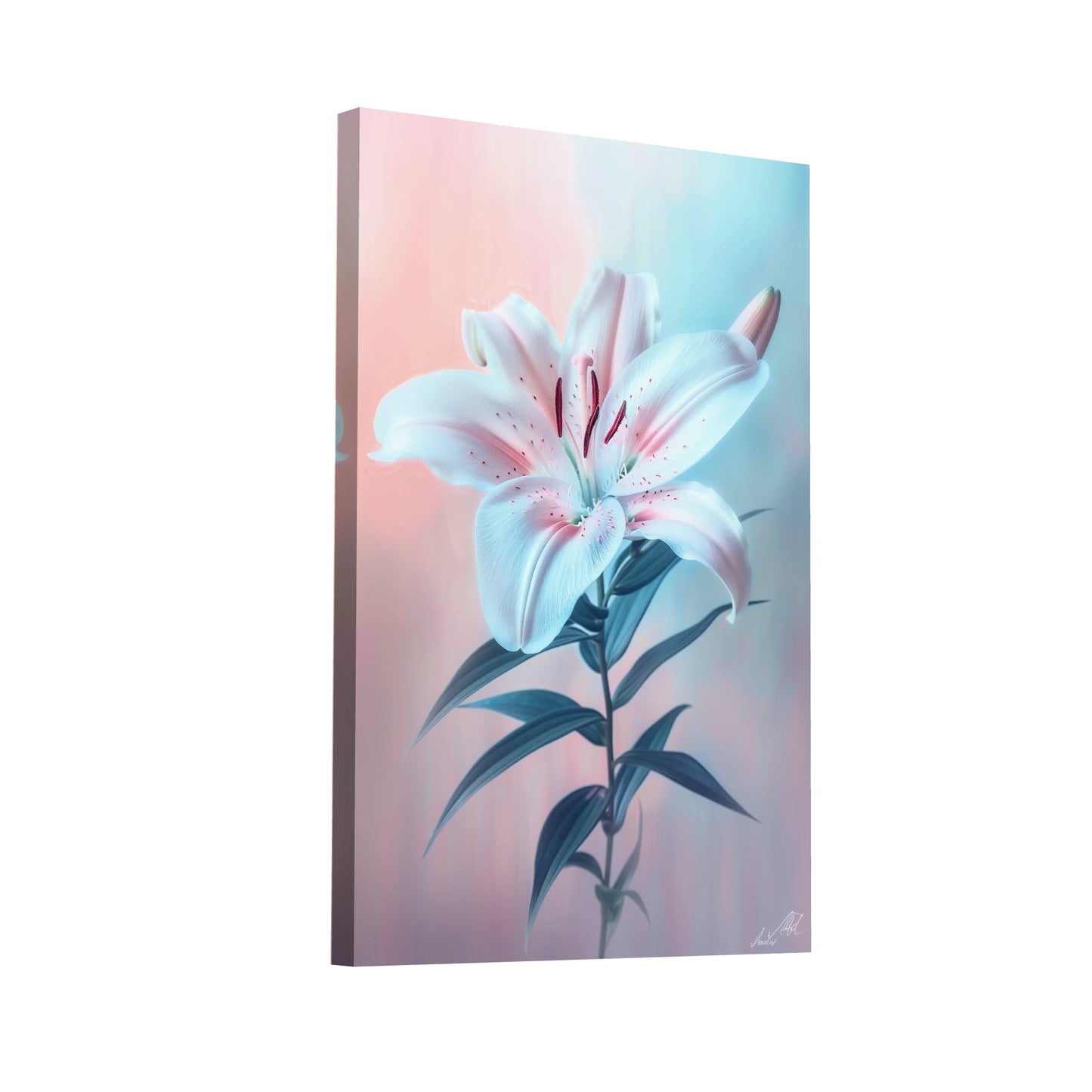 Product Hero 3D WebP Peinture Fleur Moderne - Art Virtuoso