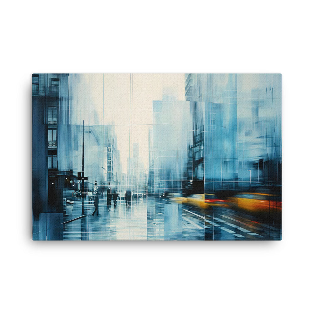 Peinture New York Abstrait - Ode à la Métropole Affiches, reproductions et œuvres graphiques Art Virtuoso XL