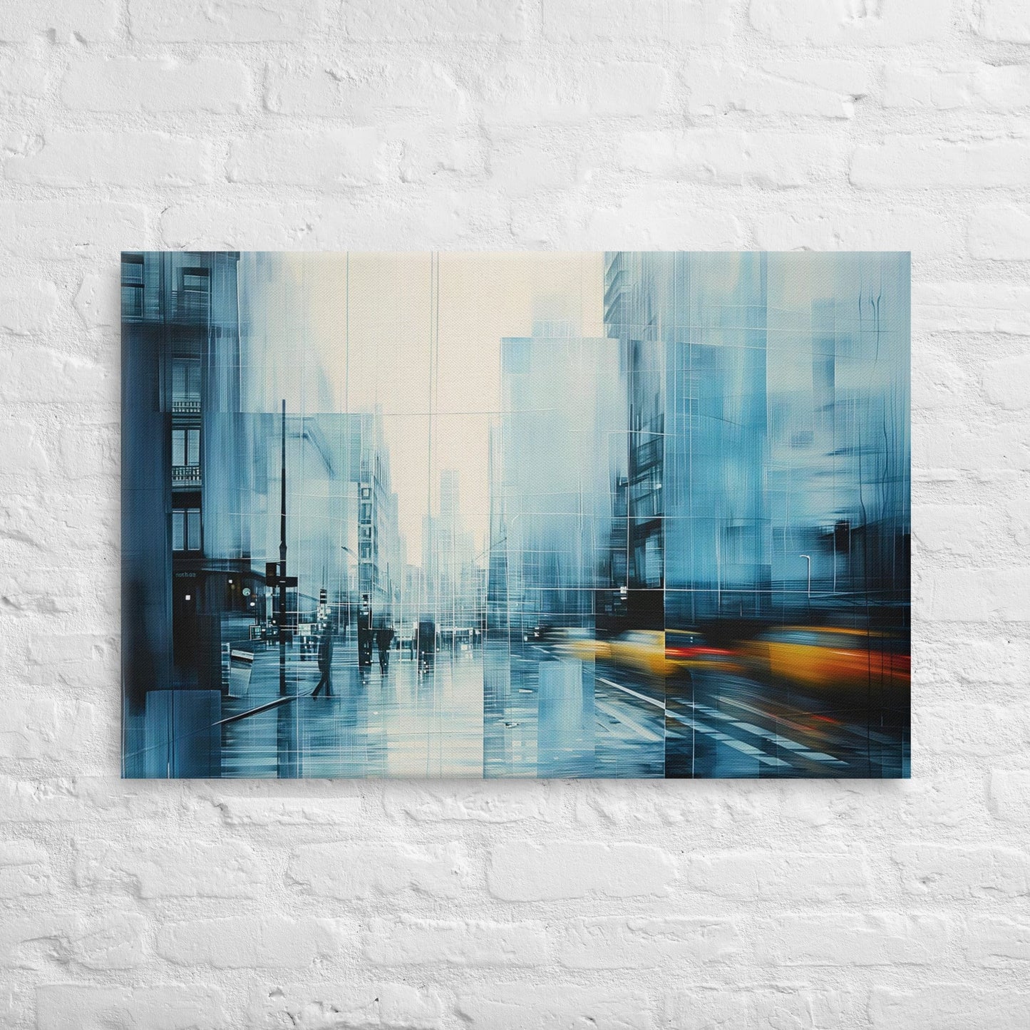 Peinture New York Abstrait - Ode à la Métropole Affiches, reproductions et œuvres graphiques Art Virtuoso