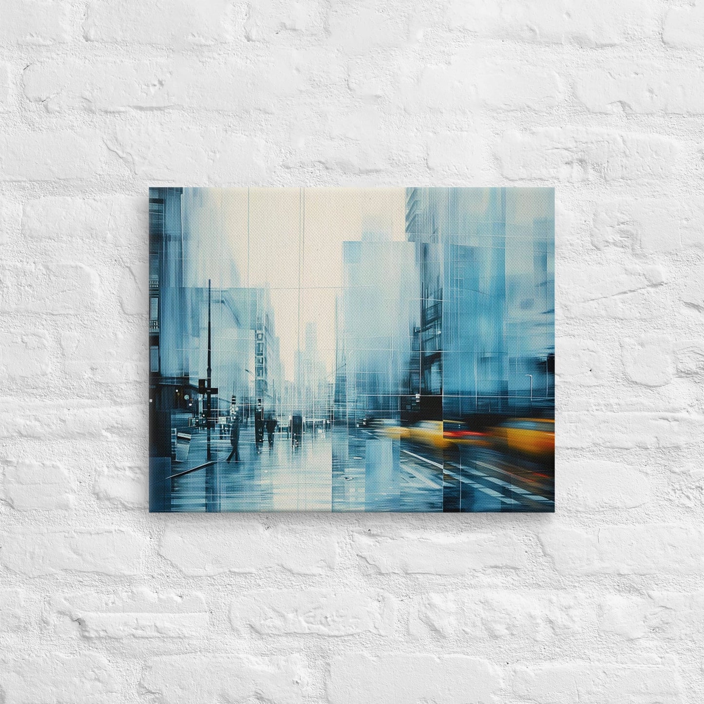 Peinture New York Abstrait - Ode à la Métropole Affiches, reproductions et œuvres graphiques Art Virtuoso
