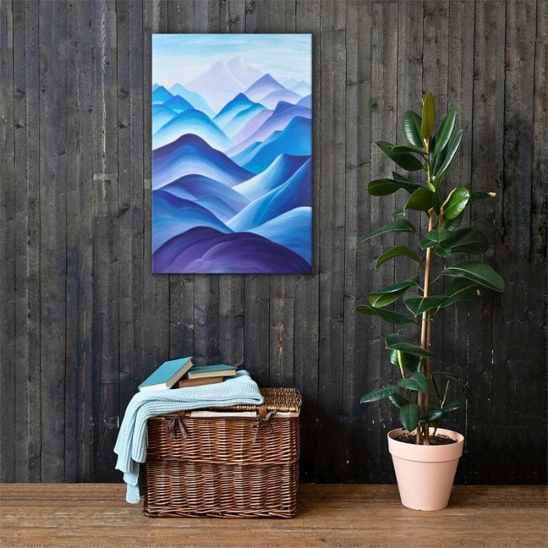 Peinture Paysage Abstrait Montagne Art Virtuoso
