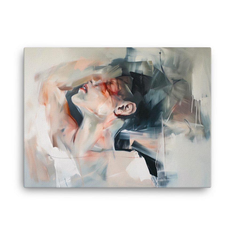 Peinture Portrait de Femme Abstrait - Ode à la Féminité Art Virtuoso L