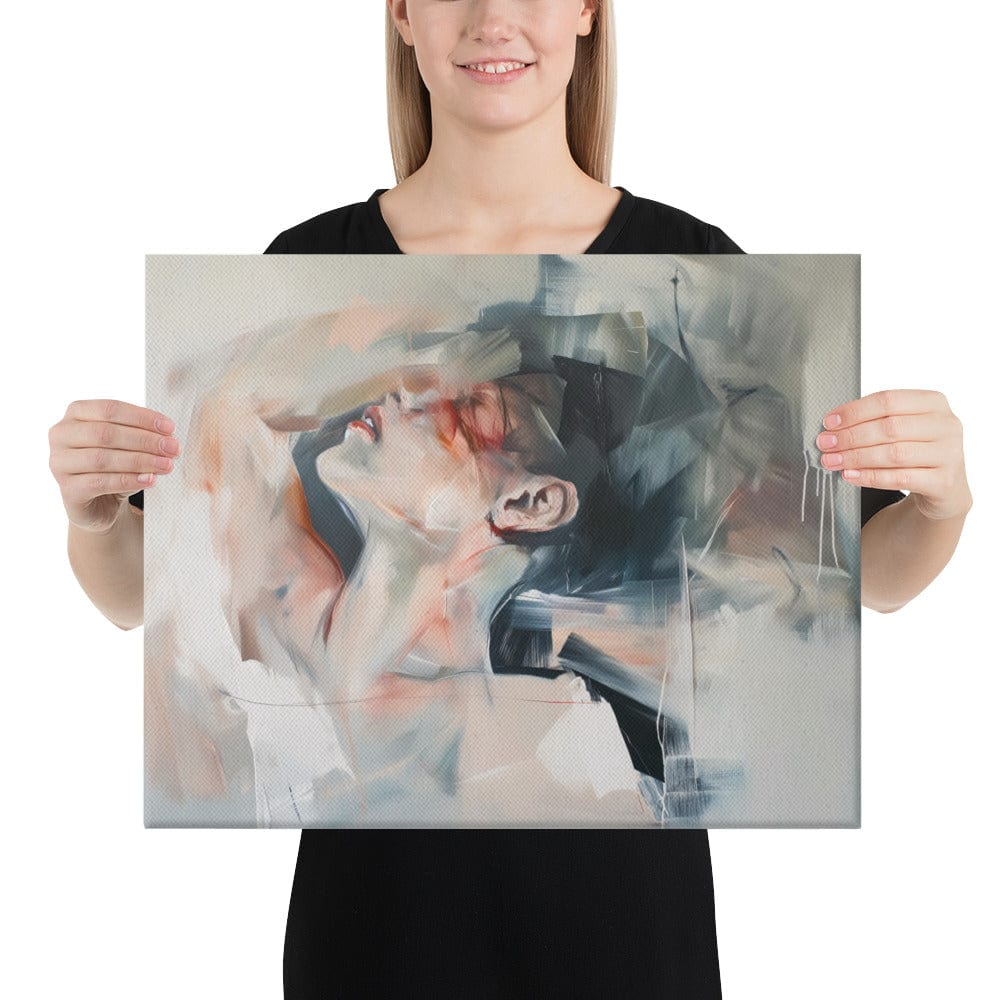Peinture Portrait de Femme Abstrait - Ode à la Féminité Art Virtuoso