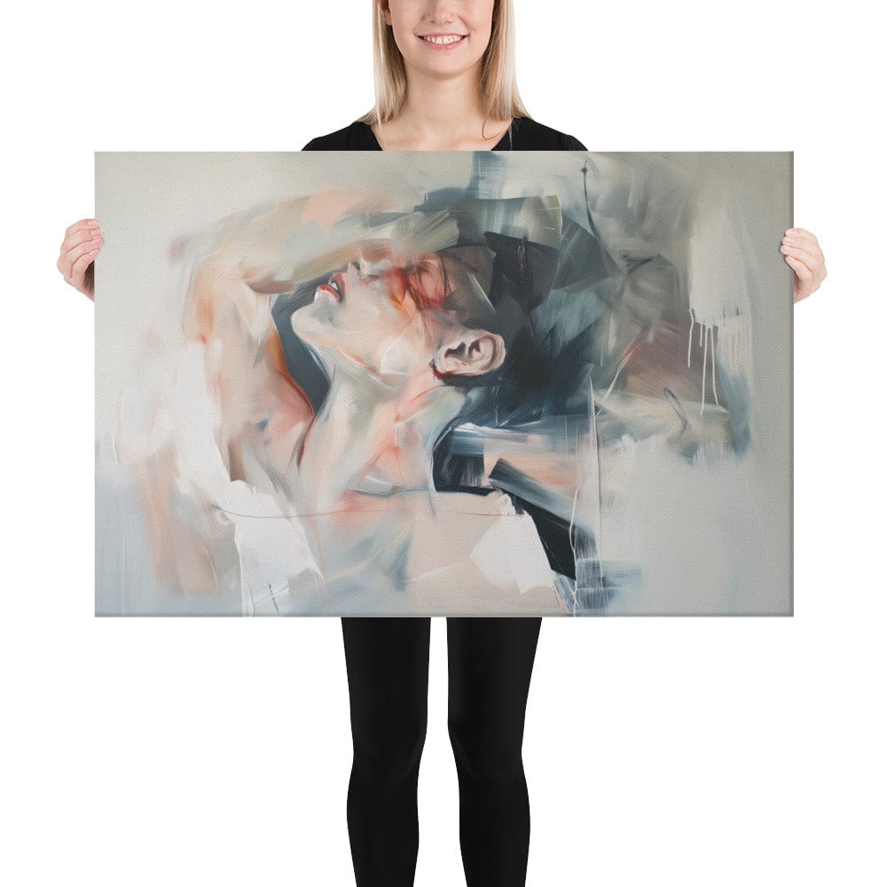 Peinture Portrait de Femme Abstrait - Ode à la Féminité Art Virtuoso