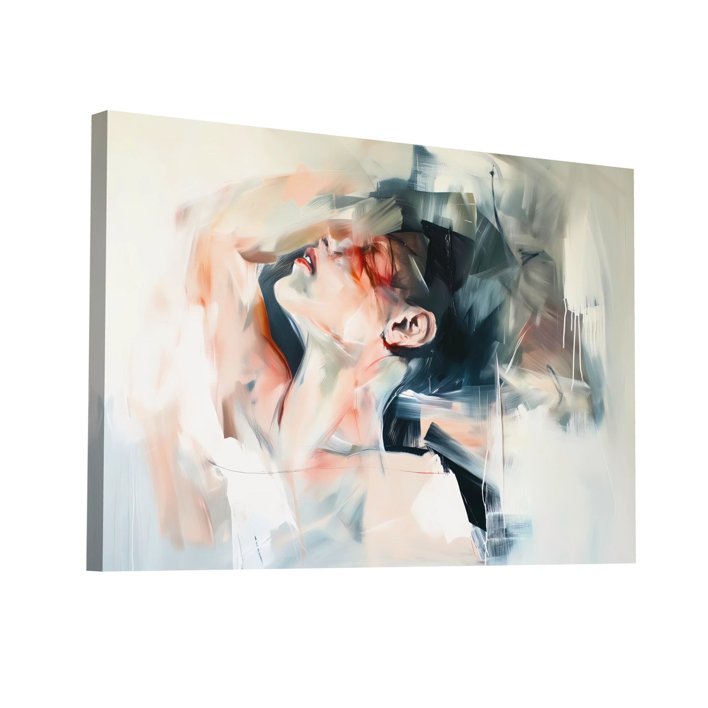 Product Hero 3D WebP Peinture Portrait de Femme Abstrait - Ode à la Féminité - Art Virtuoso