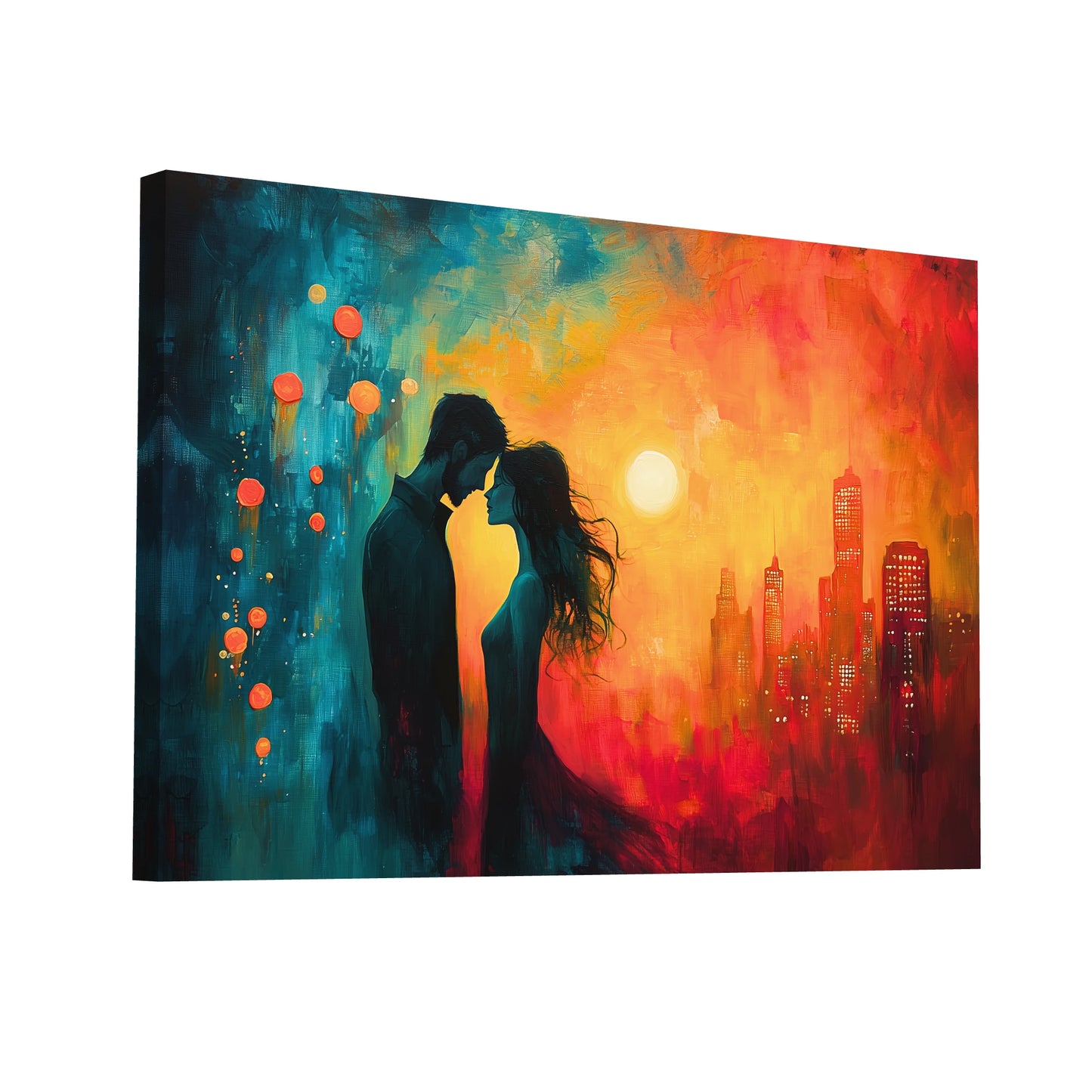Product Hero 3D WebP Peinture Romantique Contemporain - Sous Le Soleil Couchant - Art Virtuoso