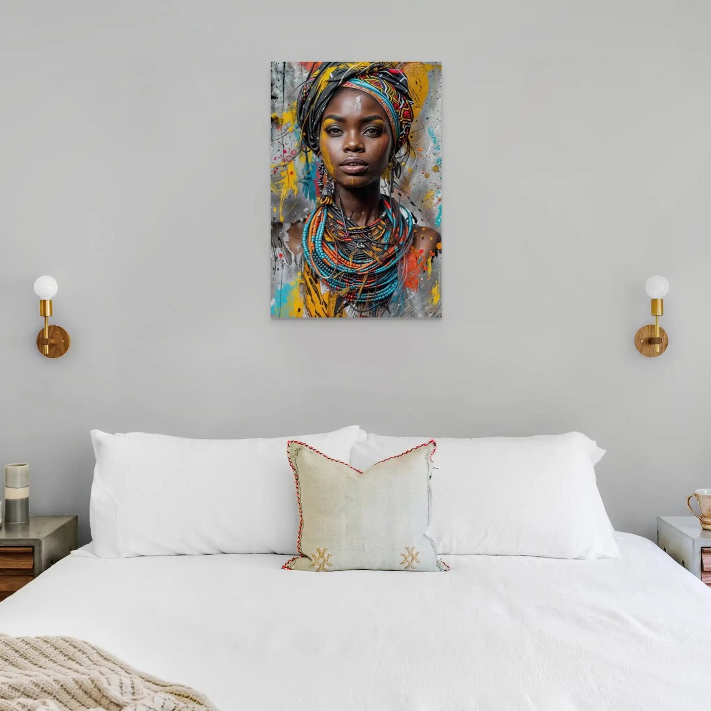 Peinture Africaine - Femme Ashanti Art Virtuoso