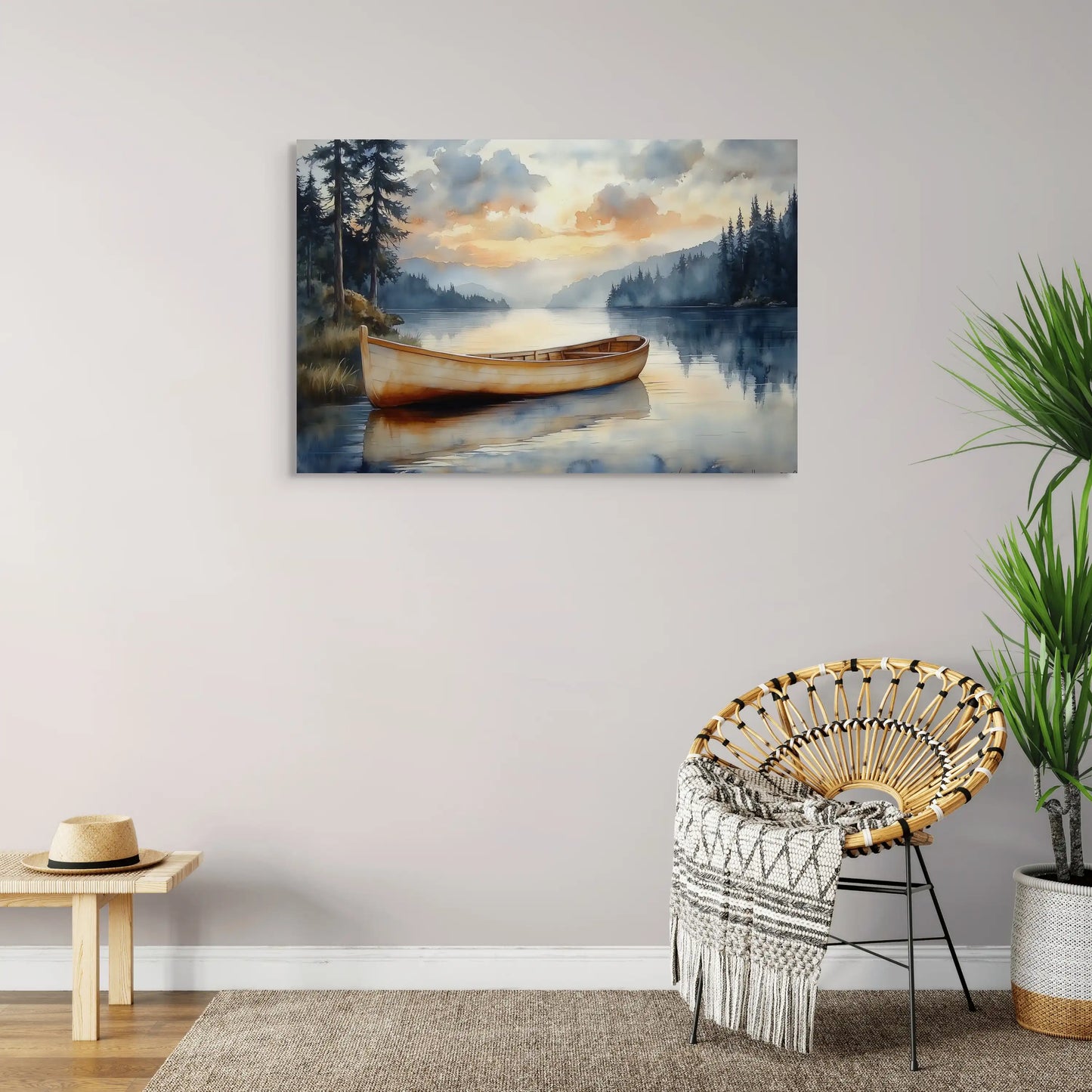 Peinture Barque de Peche - Voyage au Bord de l'Eau Affiches, reproductions et œuvres graphiques Art Virtuoso