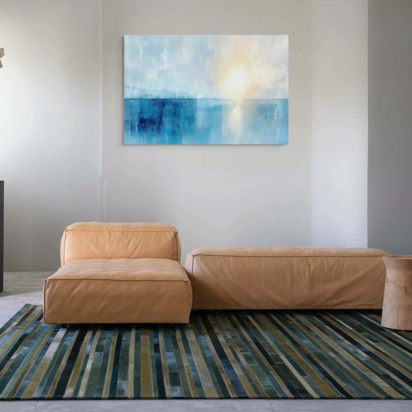 Peinture Bleu pour Salon - Lumière d'Été Affiches, reproductions et œuvres graphiques Art Virtuoso