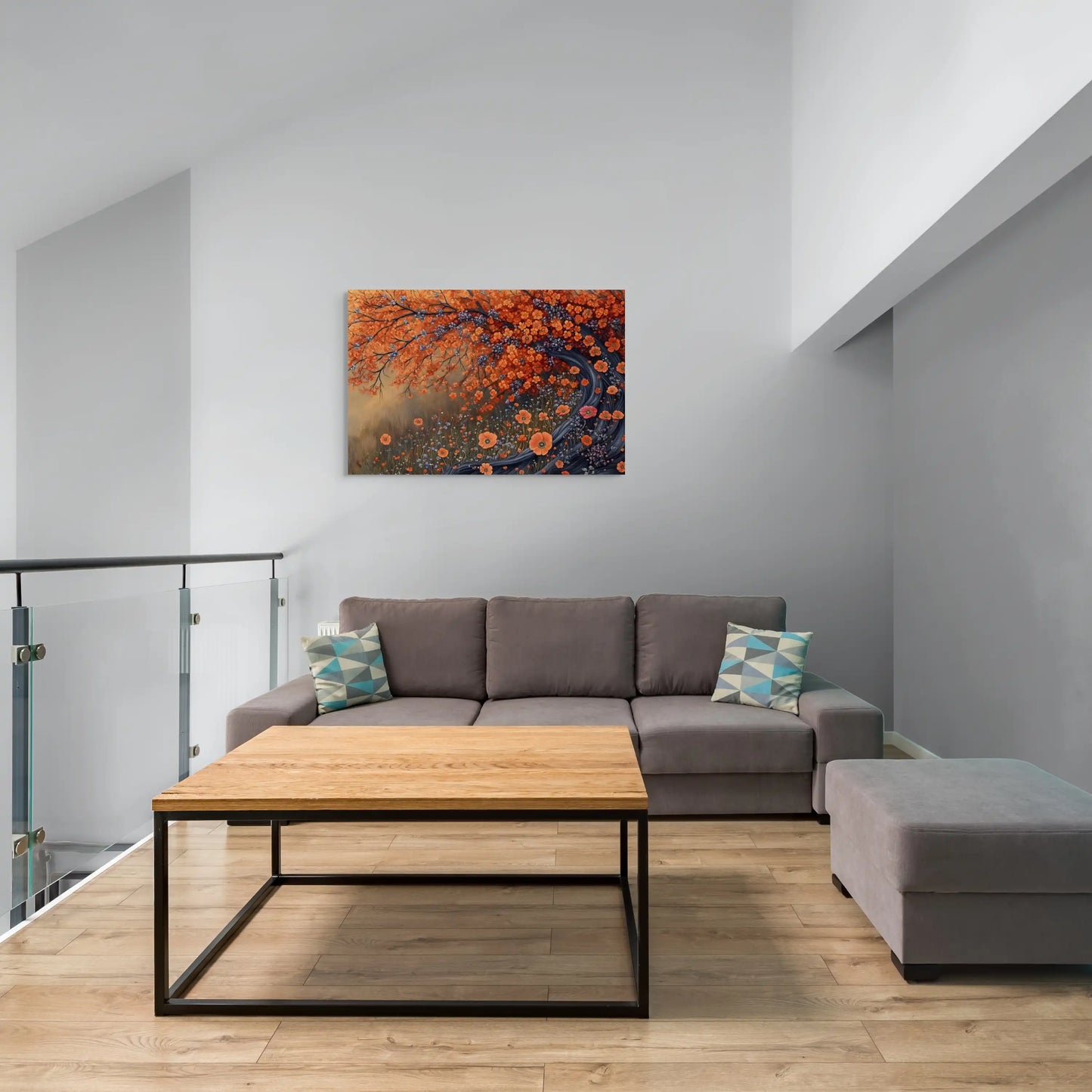 Peinture Bohème - Étreinte Florale Affiches, reproductions et œuvres graphiques Art Virtuoso