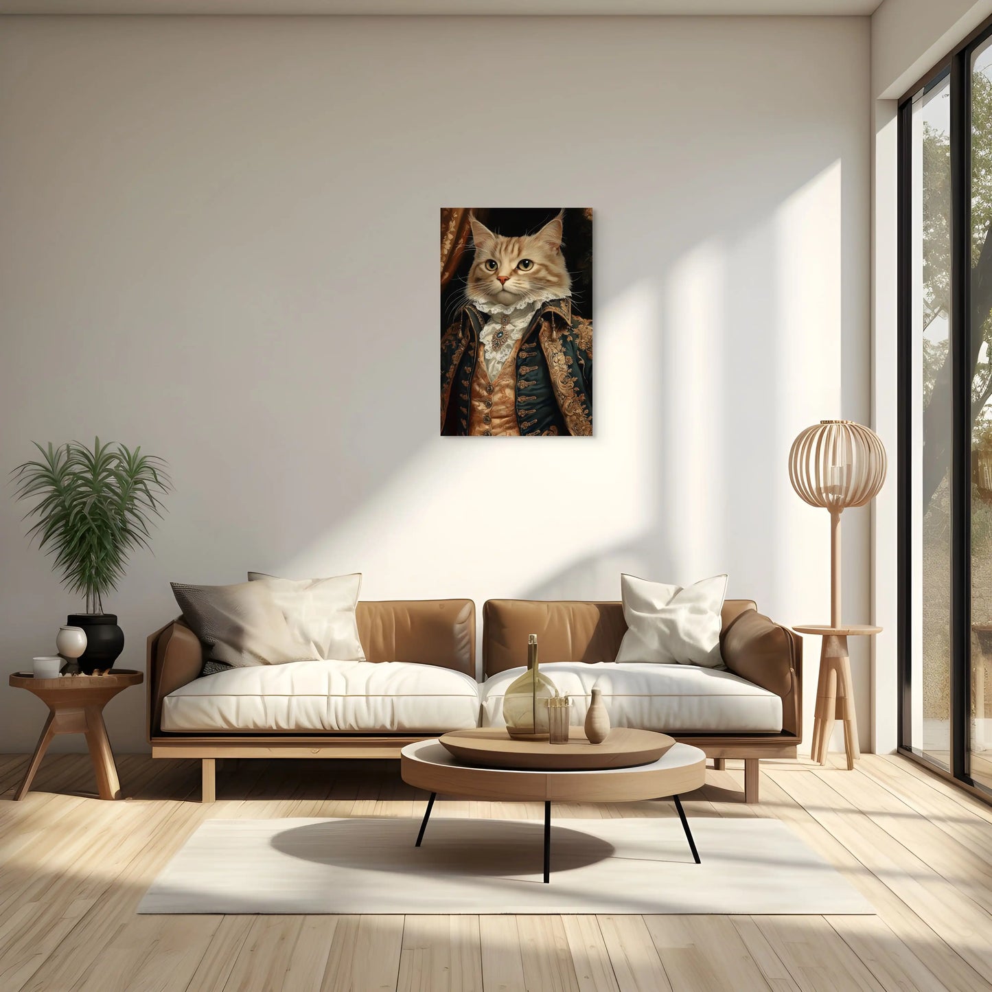 Peinture Chat Costume - Portrait Royal Affiches, reproductions et œuvres graphiques Art Virtuoso