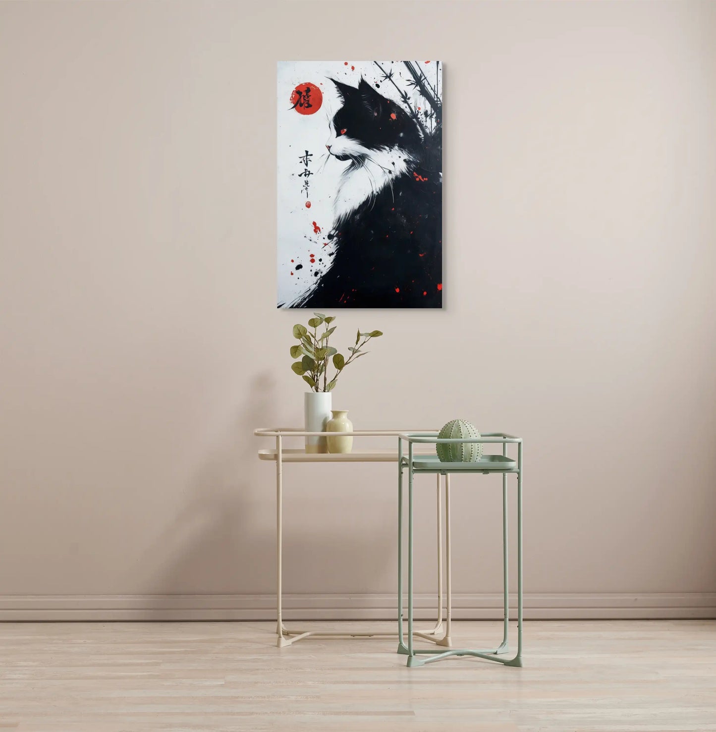 Tableau Peinture - Chat Japonais Affiches, reproductions et œuvres graphiques Art Virtuoso