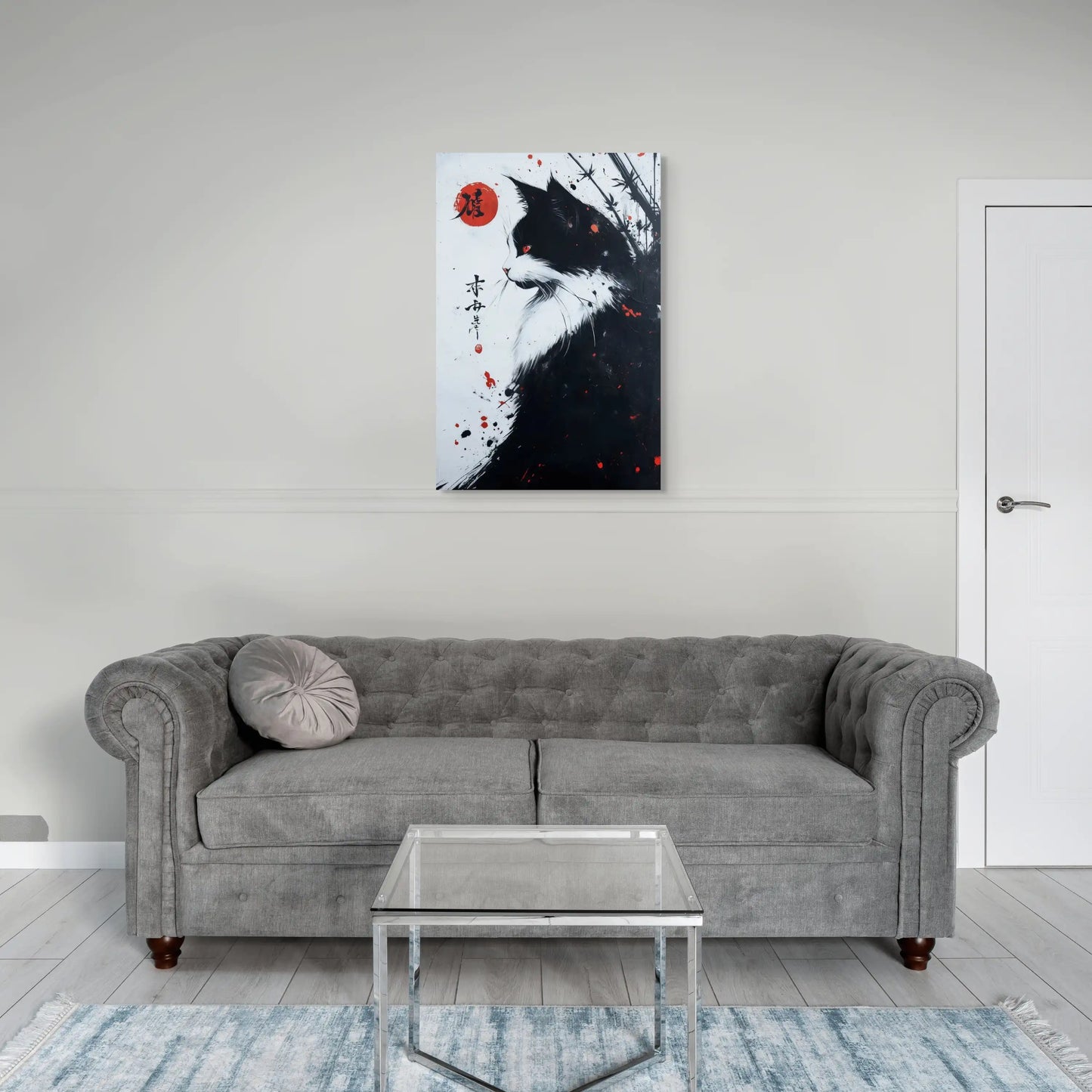 Tableau Peinture - Chat Japonais Affiches, reproductions et œuvres graphiques Art Virtuoso