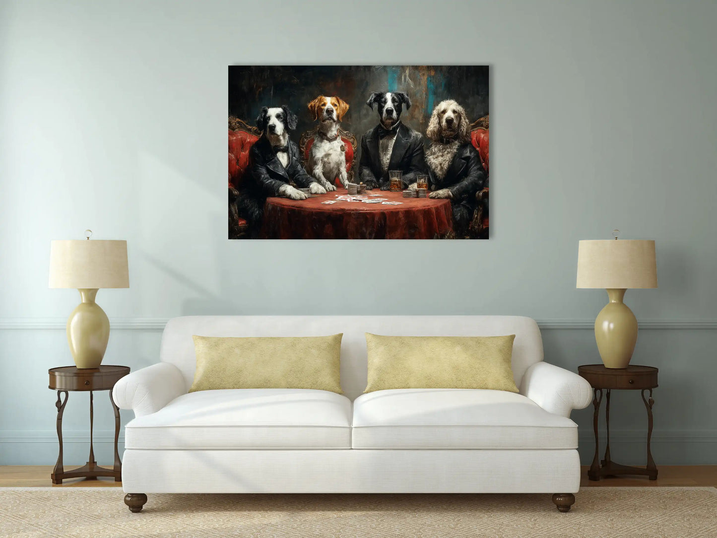 Tableau Chien Poker : Partie Entre Gentlemen