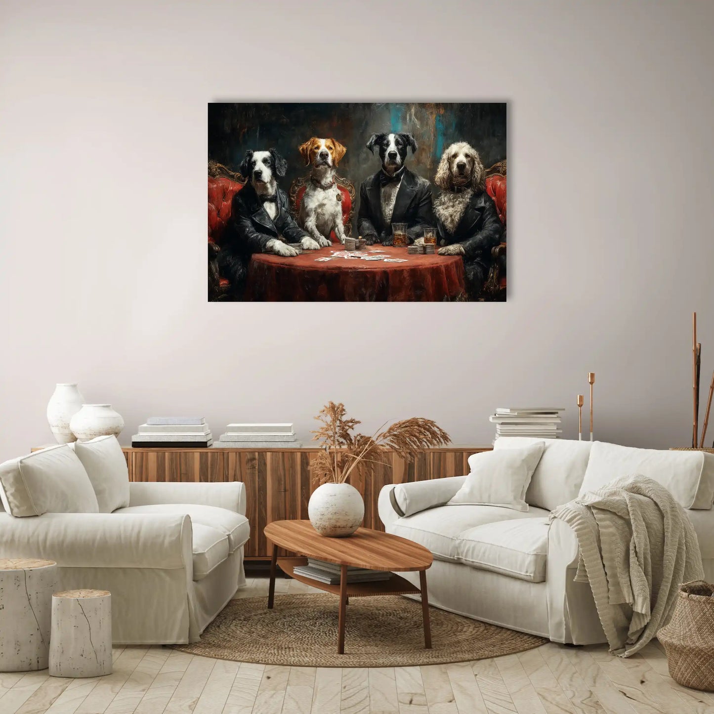 Tableau Chien Poker : Partie Entre Gentlemen