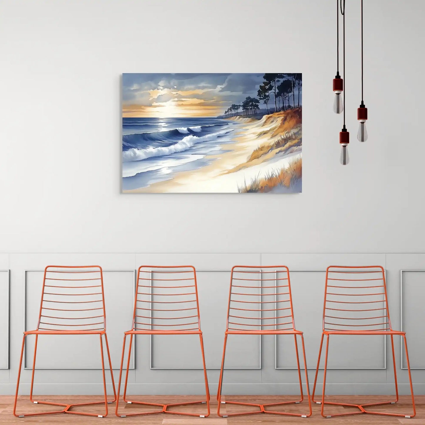 Peinture Moderne - Bord de Mer Vintage Affiches, reproductions et œuvres graphiques Art Virtuoso