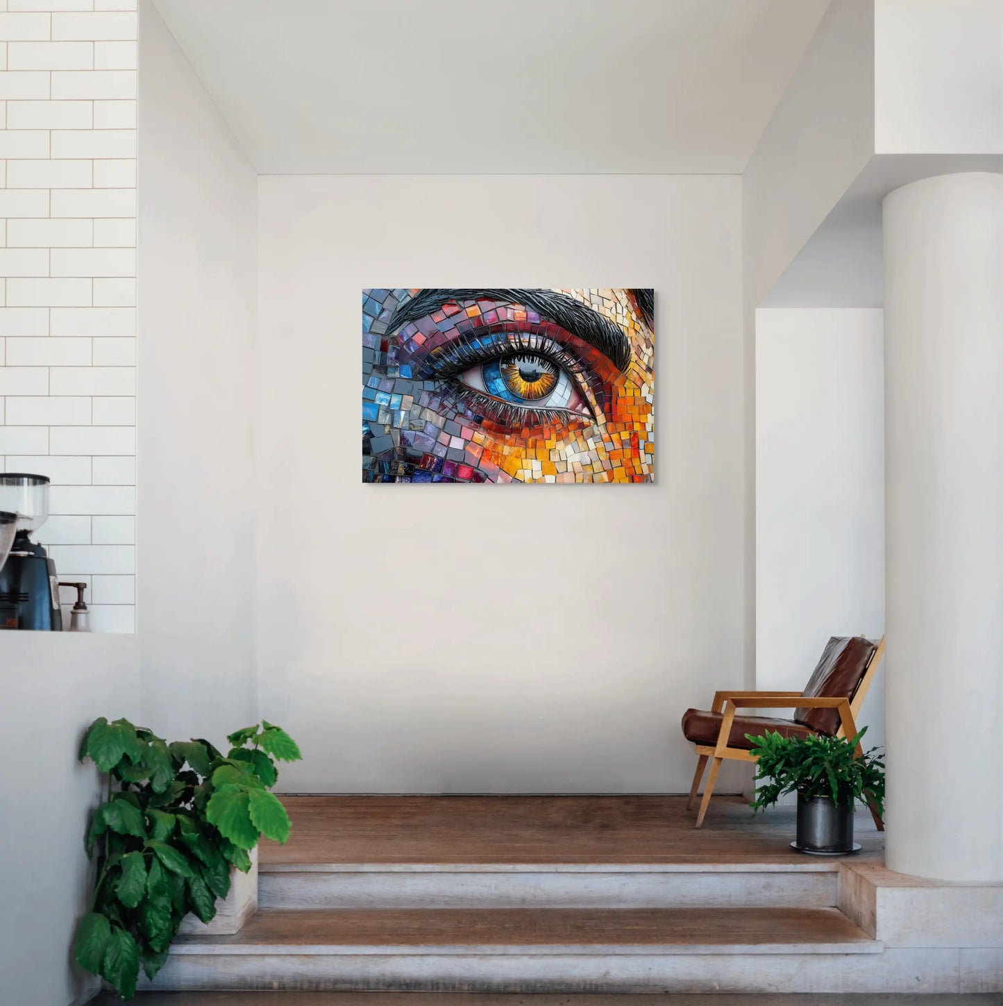 Peinture Mosaique Mural - Oeil Éblouissant Affiches, reproductions et œuvres graphiques Art Virtuoso