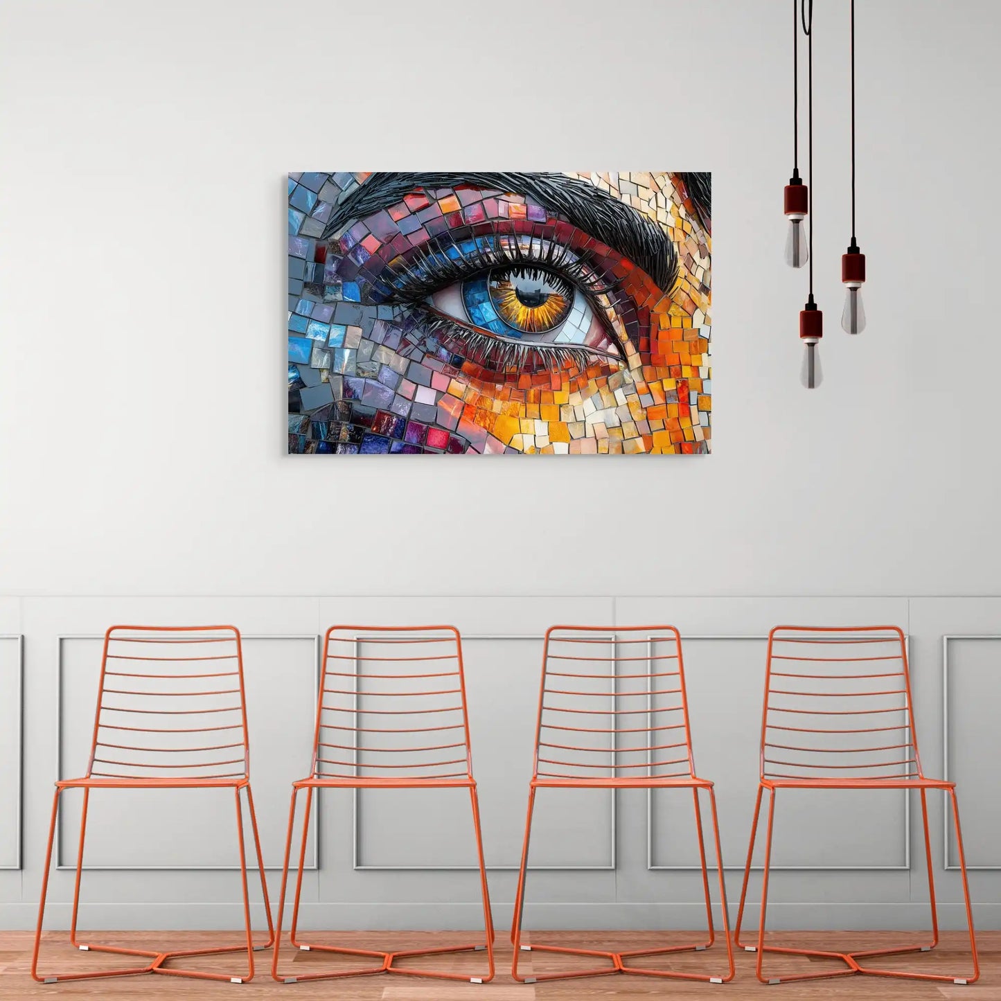 Peinture Mosaique Mural - Oeil Éblouissant Affiches, reproductions et œuvres graphiques Art Virtuoso