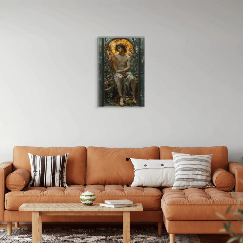 Von Orpheus inspirierter Musiker auf Leinwand