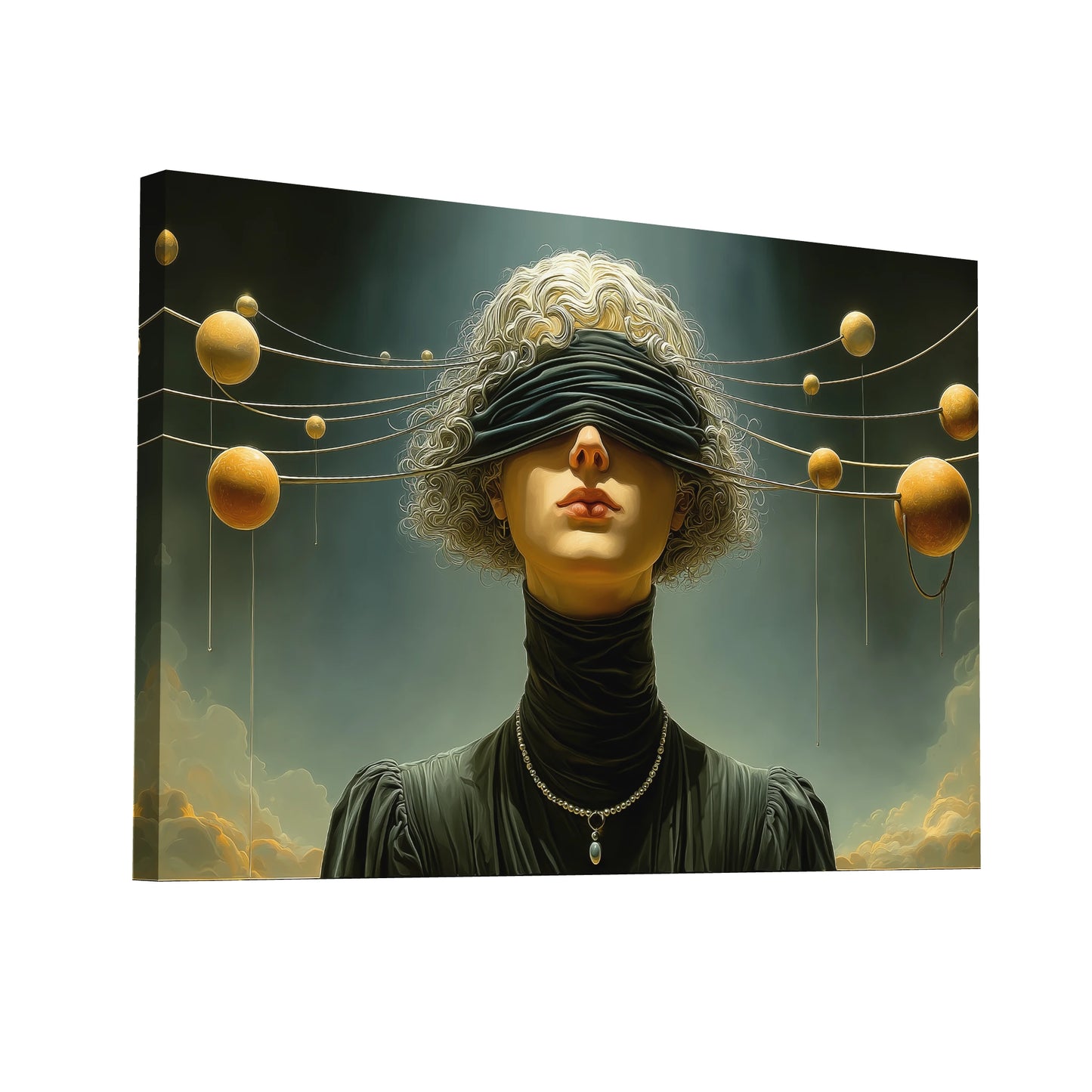 Product Hero 3D WebP Peinture surréaliste - Oracle céleste - Art Virtuoso