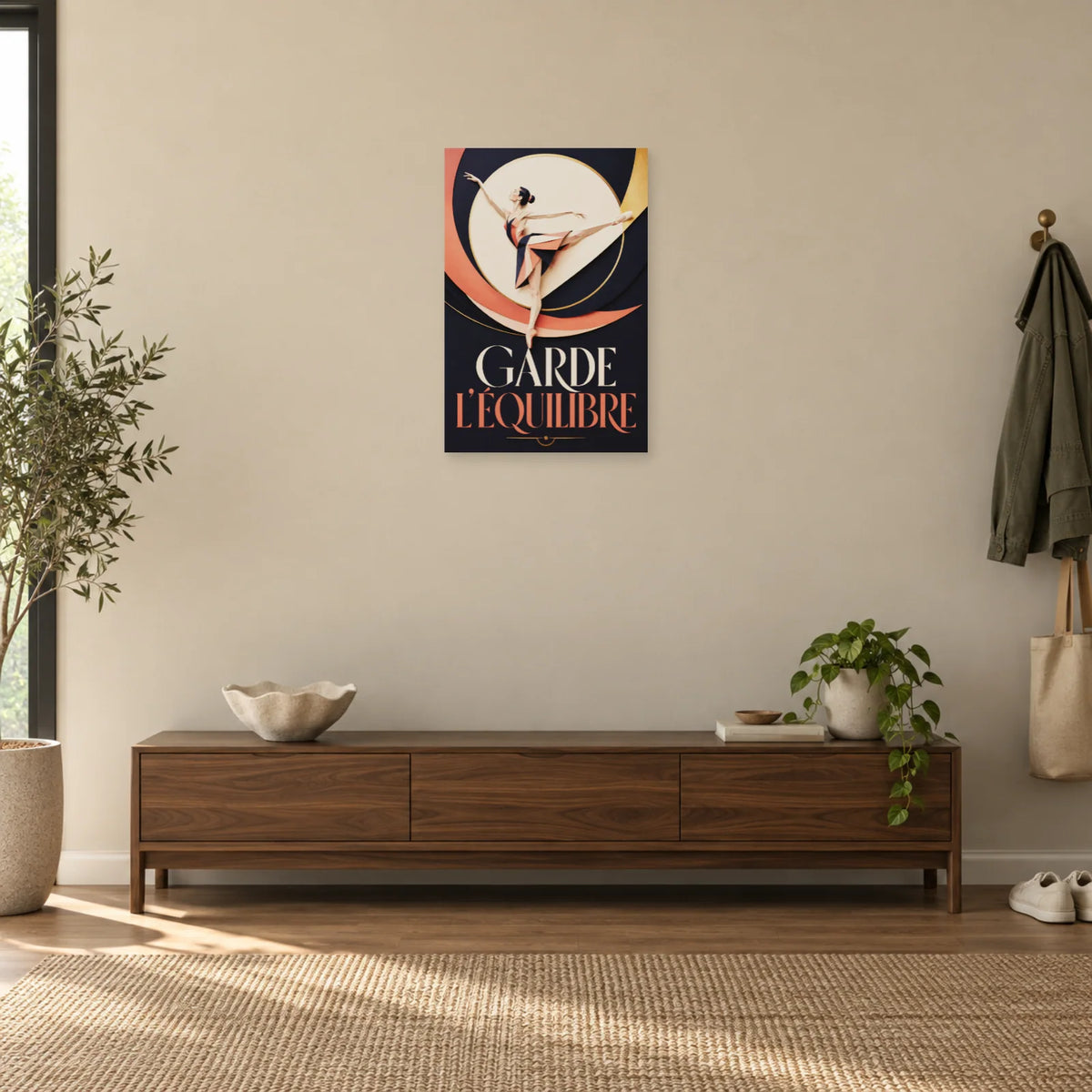 Affiche danse classique – Garde l’équilibre dans une entrée ou un couloir - Art Virtuoso