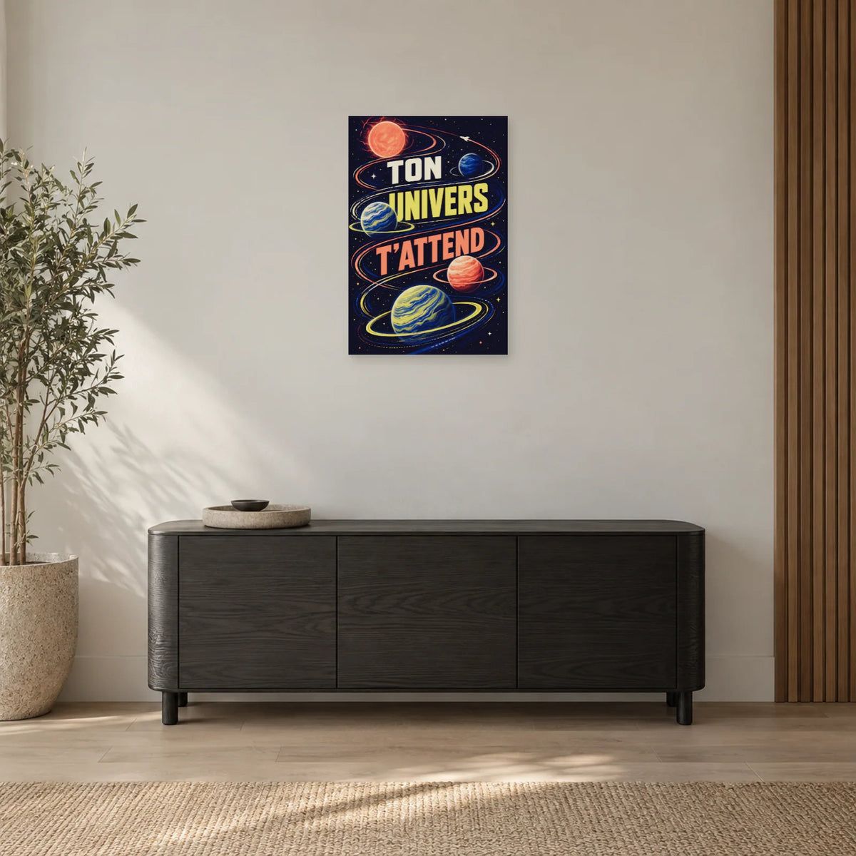 Affiche planètes – Ton univers t’attend dans une entrée ou un couloir - Art Virtuoso