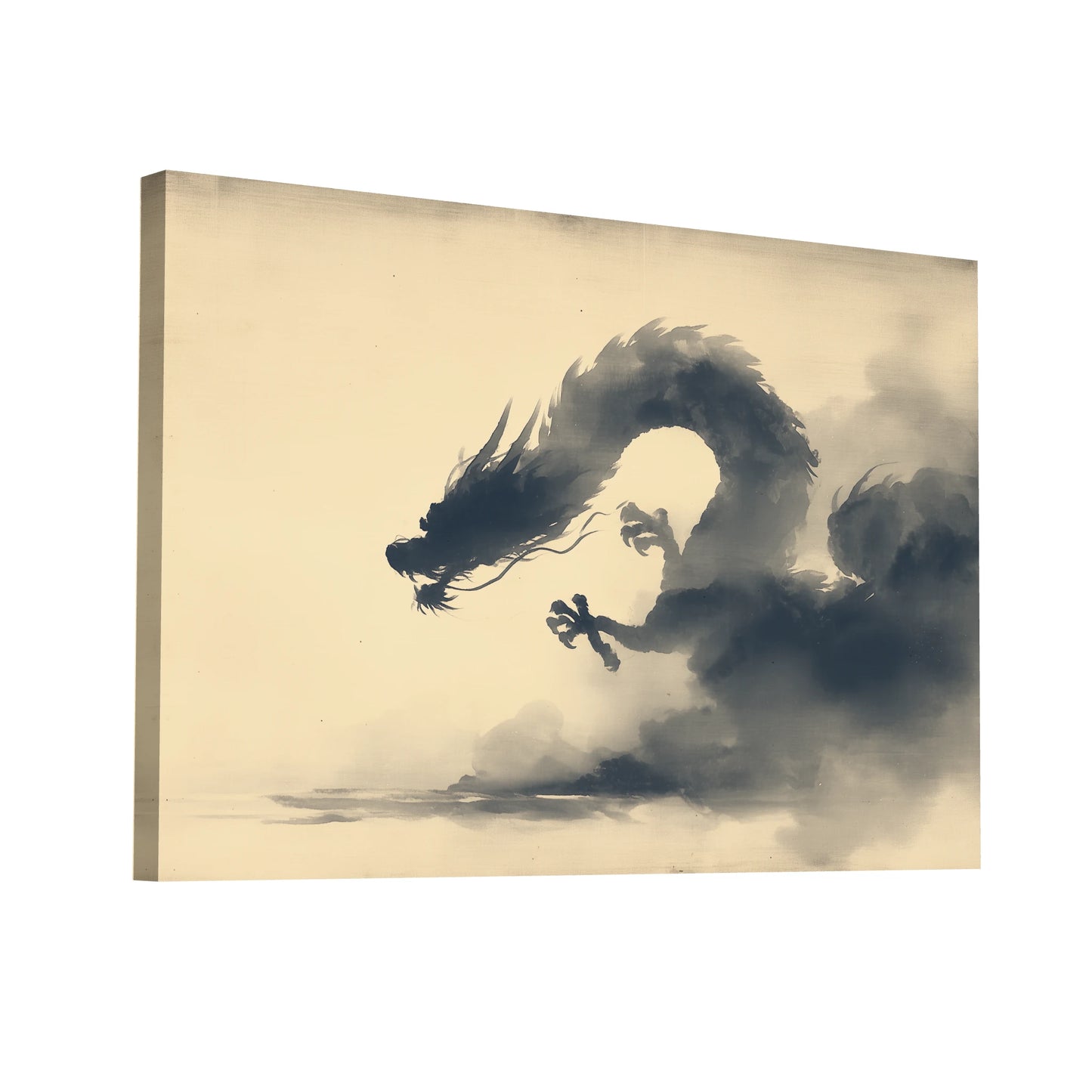 Product Hero 3D WebP Sumi-e Dragon – Souffle ancestral et puissance silencieuse - Art Virtuoso