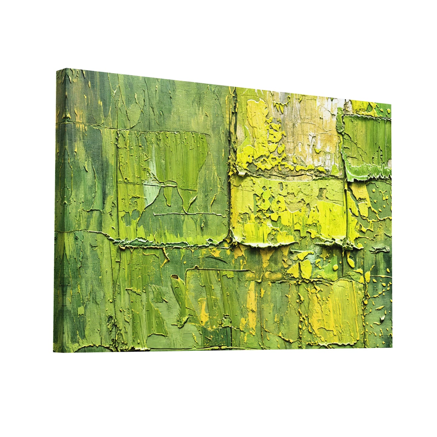Product Hero 3D WebP Tableau Abstrait Contemporain Vert - Art Virtuoso