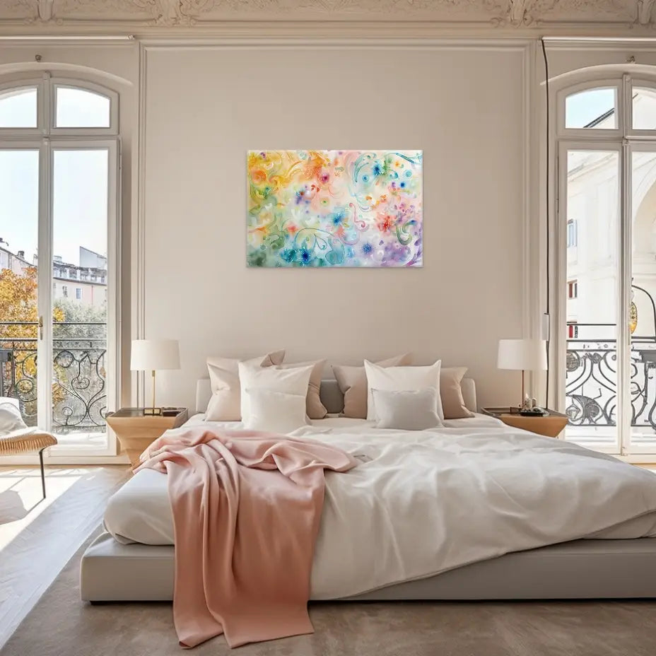Tableau Abstrait Couleurs Pastel Art Virtuoso