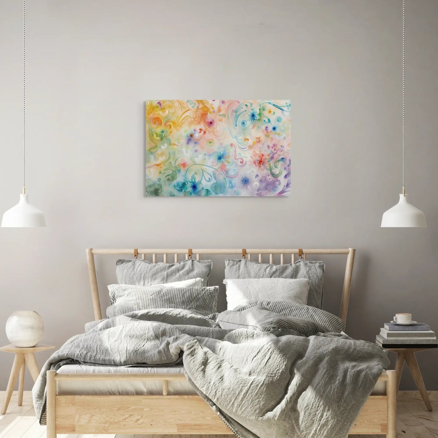 Tableau Abstrait Couleurs Pastel Art Virtuoso