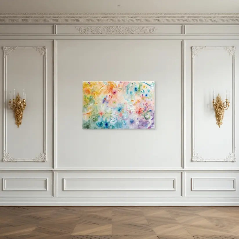 Tableau Abstrait Couleurs Pastel Art Virtuoso