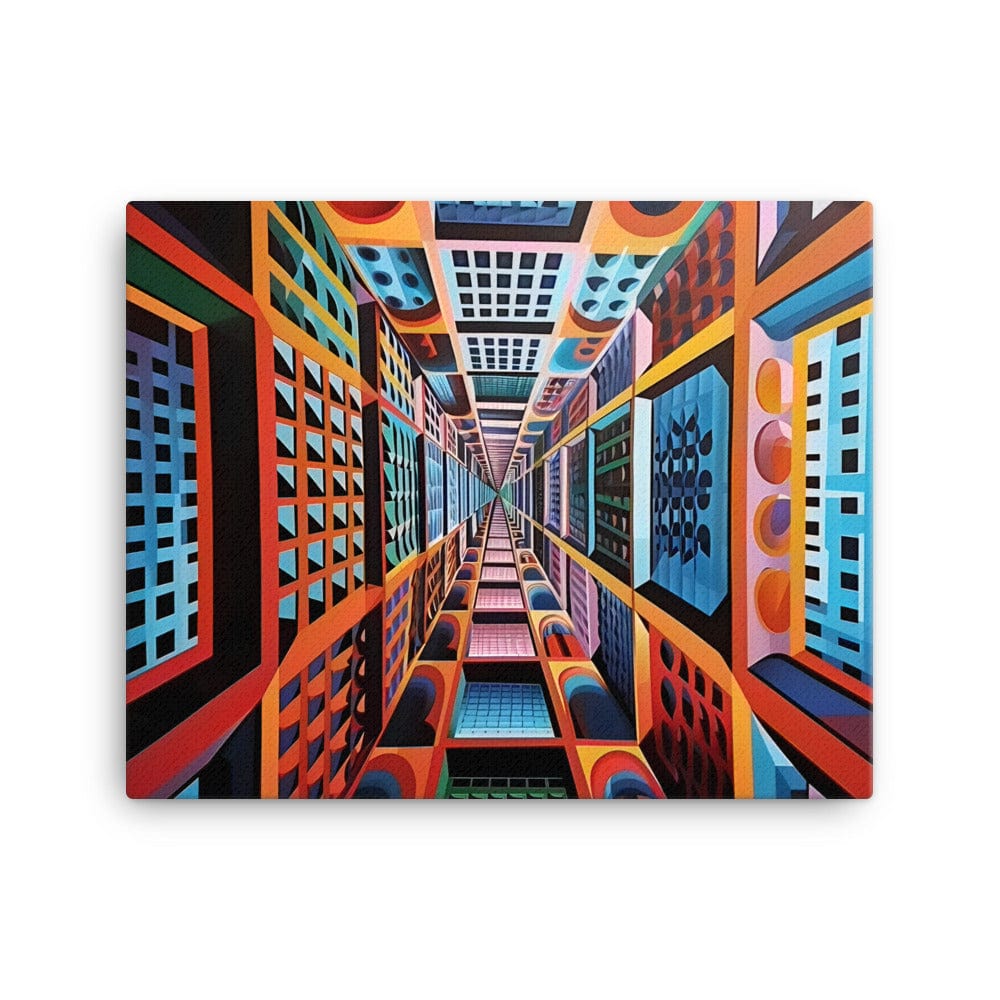 Tableau Abstrait Forme Géométrique - Op Art Art Virtuoso M