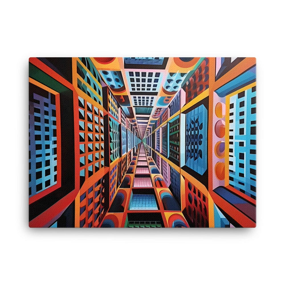 Tableau Abstrait Forme Géométrique - Op Art Art Virtuoso L