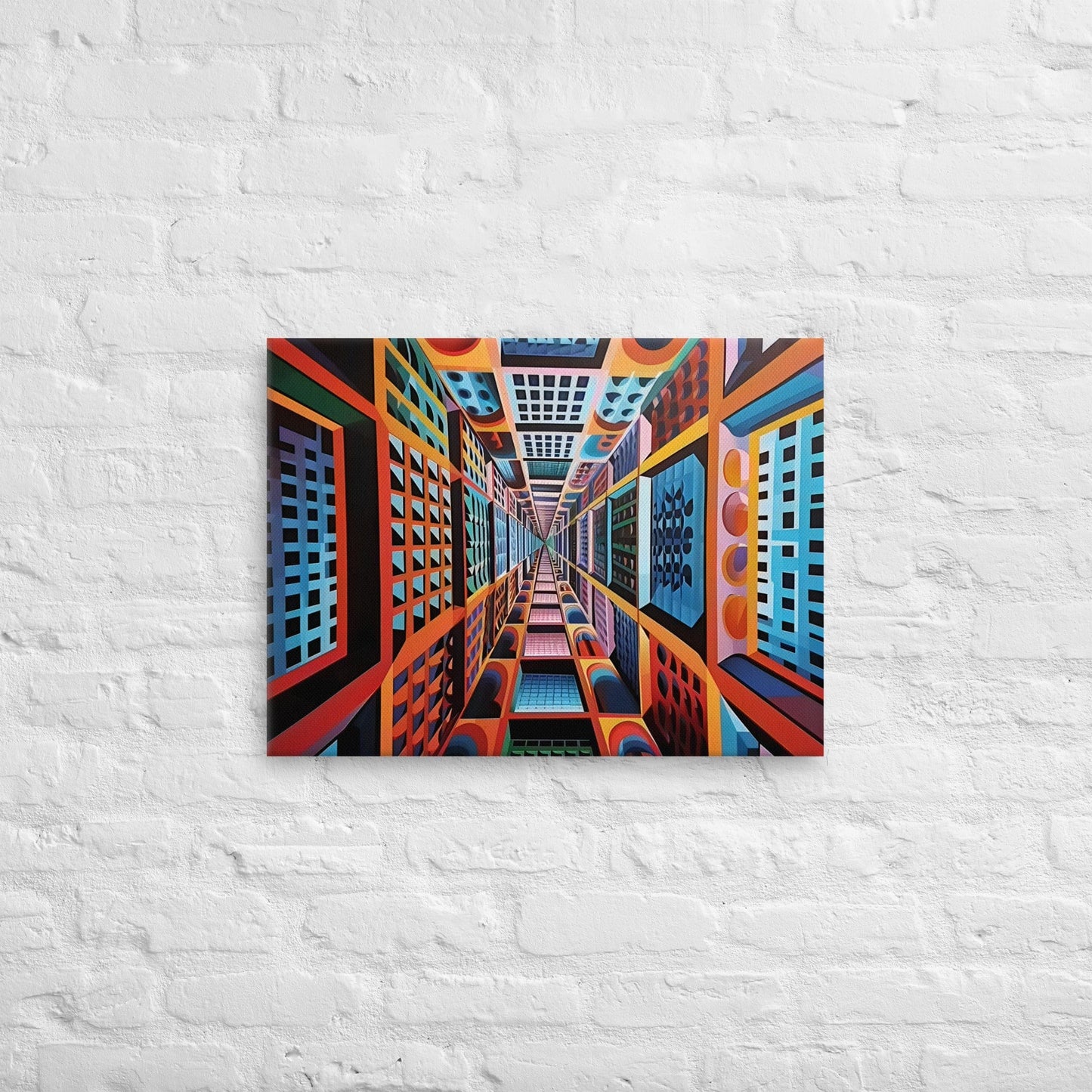 Tableau Abstrait Forme Géométrique - Op Art Art Virtuoso