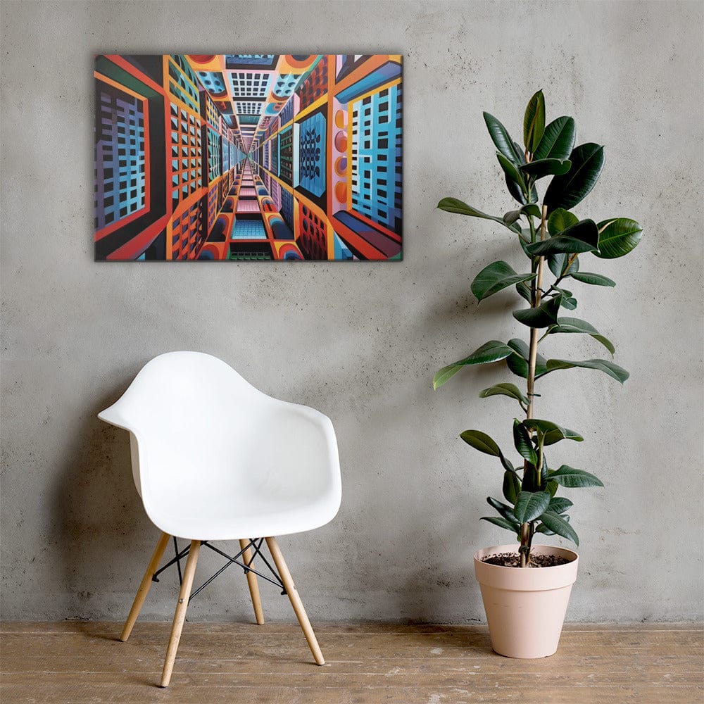 Tableau Abstrait Forme Géométrique - Op Art Art Virtuoso