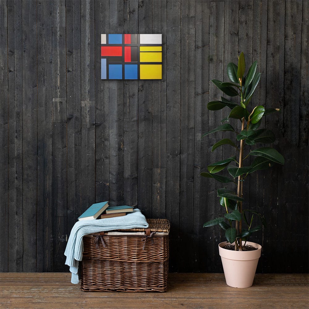 Tableau Abstrait Géométrique Moderne - Style Mondrian Art Virtuoso