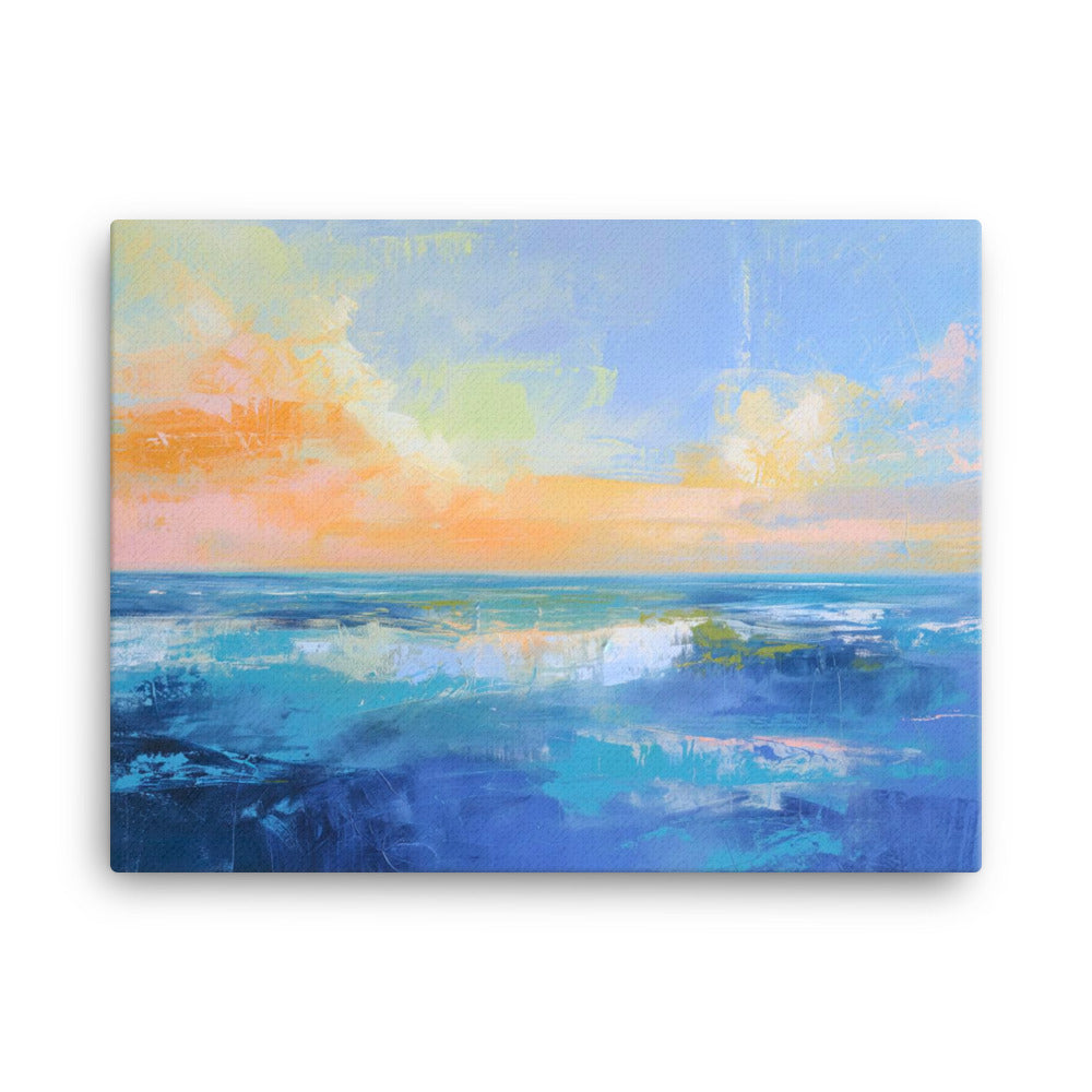 Tableau Abstrait - Mer sous Ciel ensoleillé Art Virtuoso L