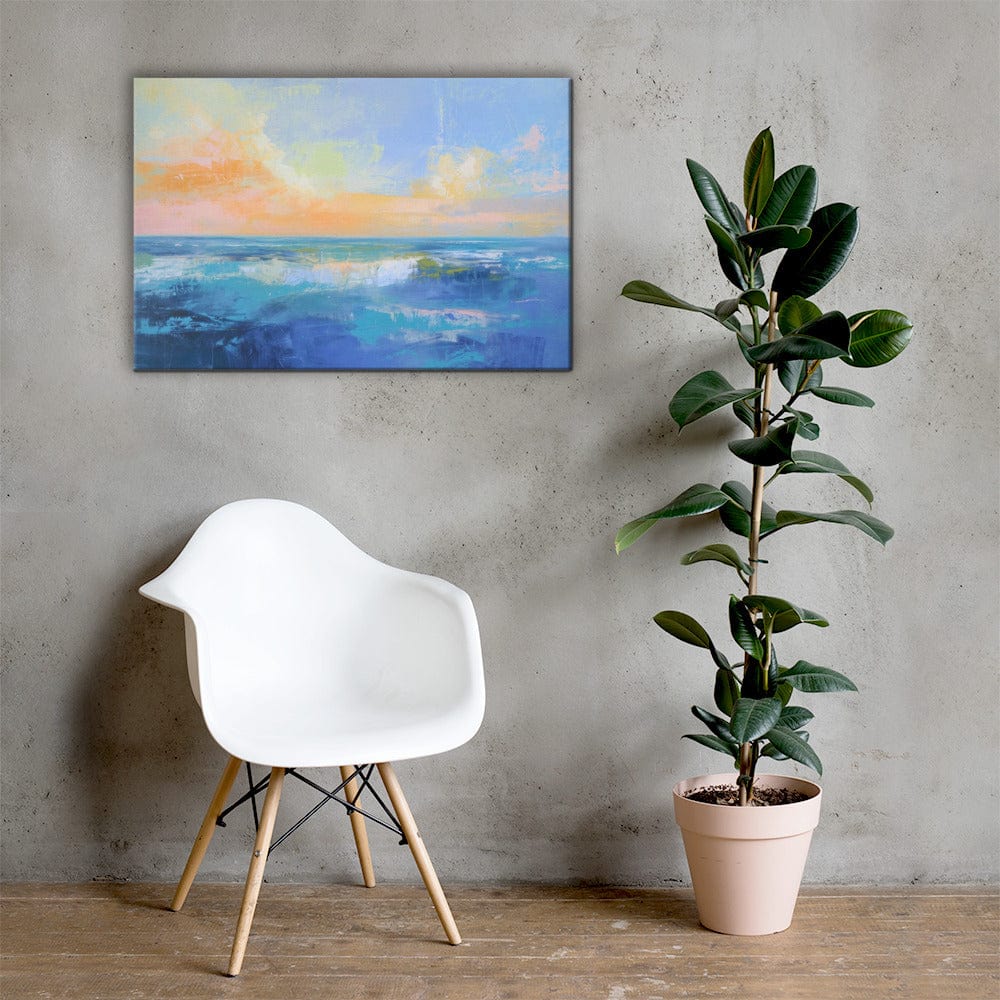 Tableau Abstrait - Mer sous Ciel ensoleillé Art Virtuoso
