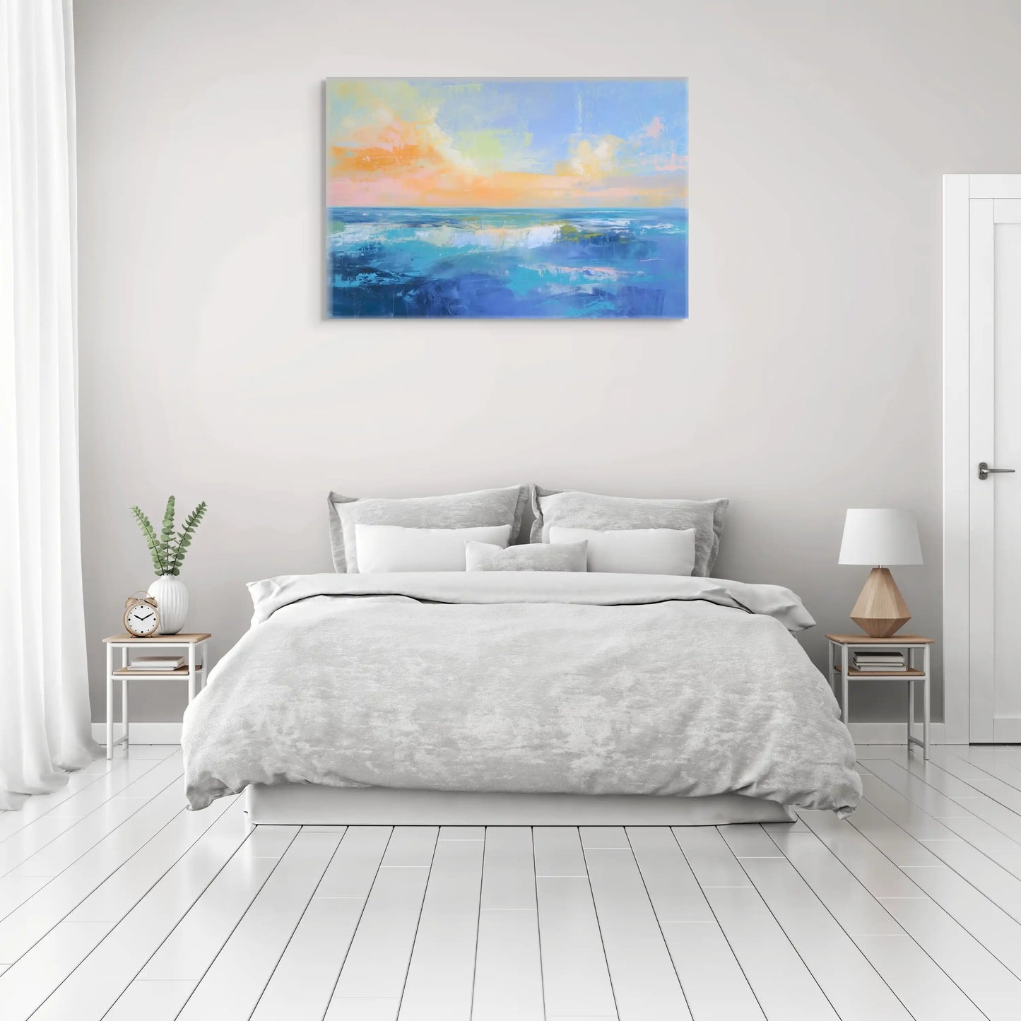 Tableau Abstrait - Mer sous Ciel ensoleillé Art Virtuoso