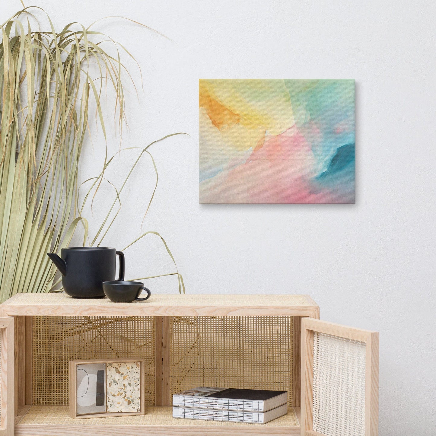 Tableau Abstrait Pastel - Soak-Stain Art Virtuoso