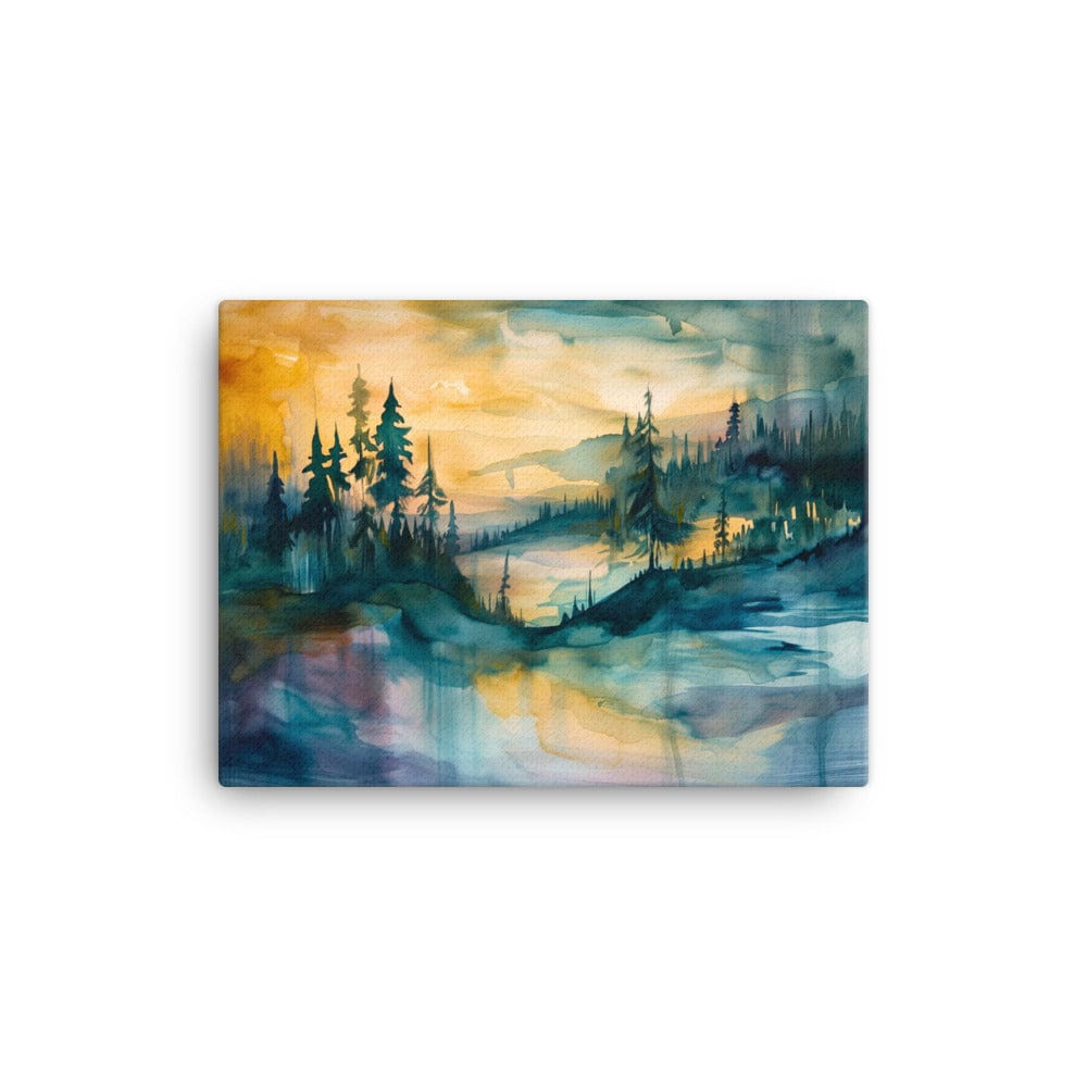 Tableau Abstrait Paysage - Harmonie Crépusculaire Art Virtuoso S