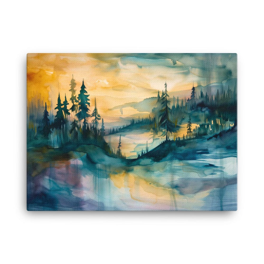 Tableau Abstrait Paysage - Harmonie Crépusculaire Art Virtuoso L