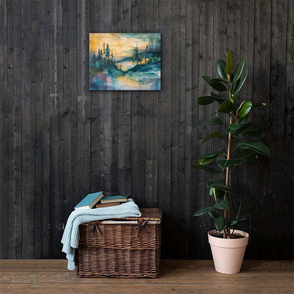 Tableau Abstrait Paysage - Harmonie Crépusculaire Art Virtuoso