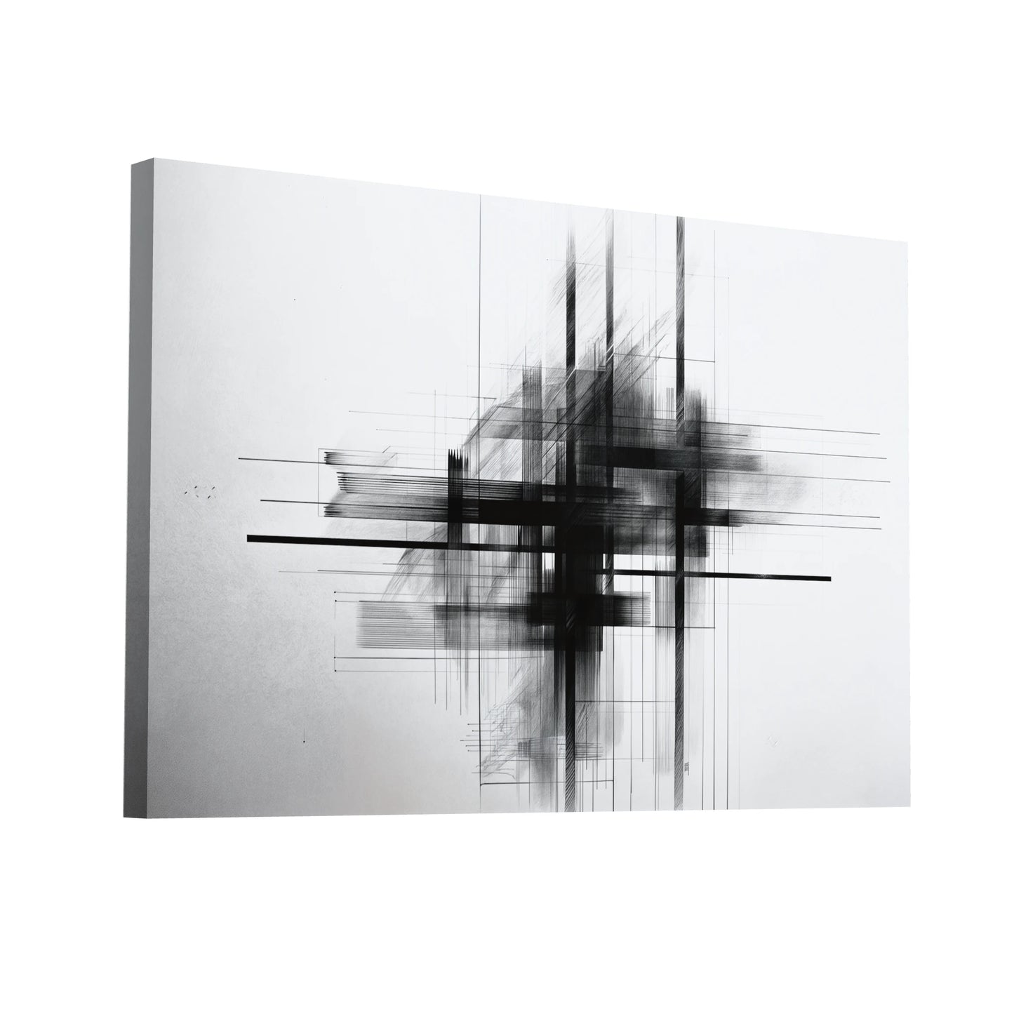 Product Hero 3D WebP Tableau Abstrait Simple - Esquisse Contemporaine - Art Virtuoso