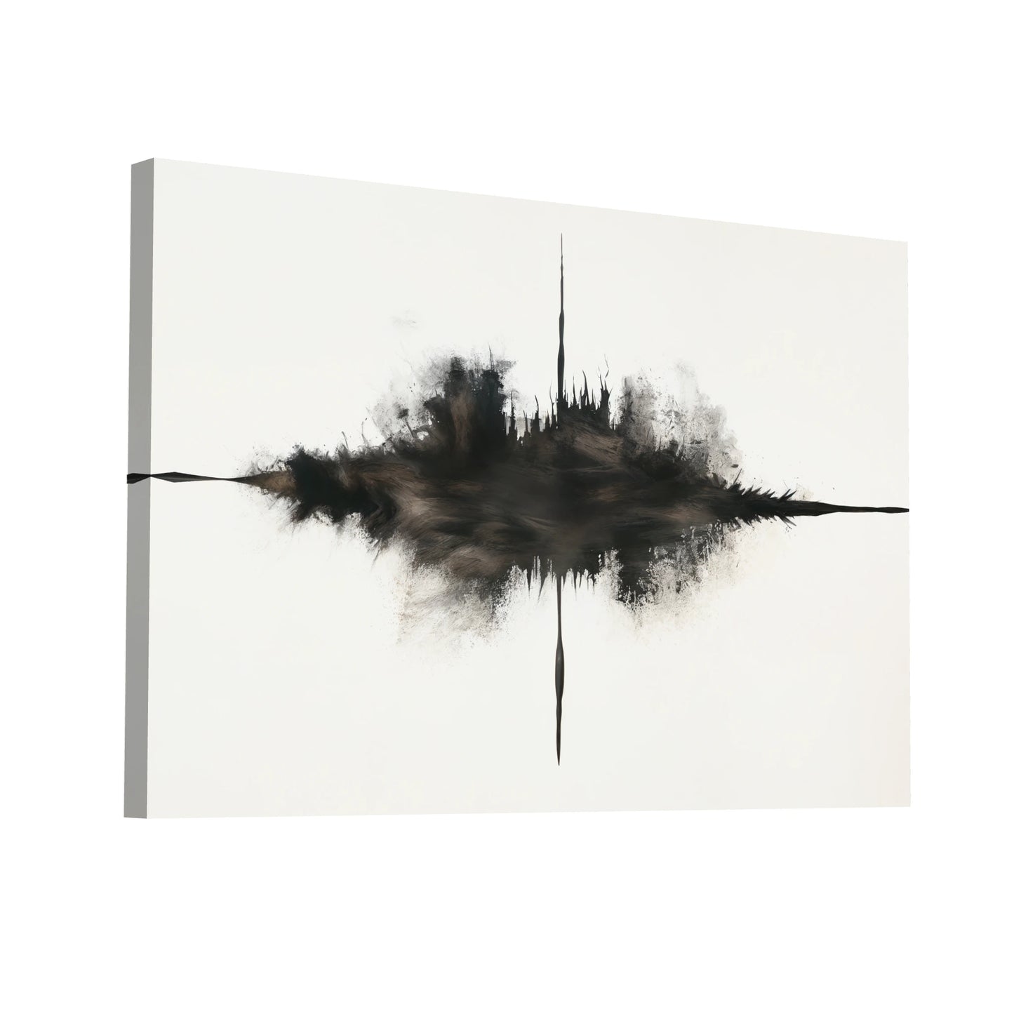 Product Hero 3D WebP Tableau Abstrait Tache - Reflets Urbains - Art Virtuoso
