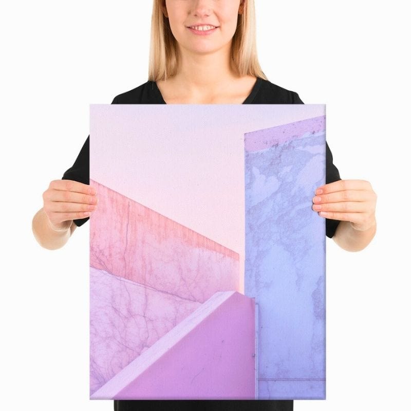 Tableau Abstrait Vertical Pastel Art Virtuoso