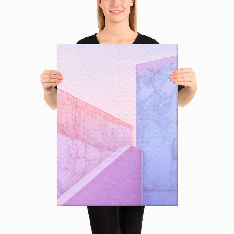 Tableau Abstrait Vertical Pastel Art Virtuoso