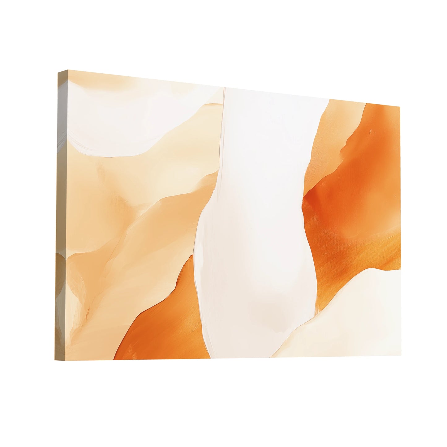 Product Hero 3D WebP Tableau Acrylique Beige - Dunes de Soie - Art Virtuoso