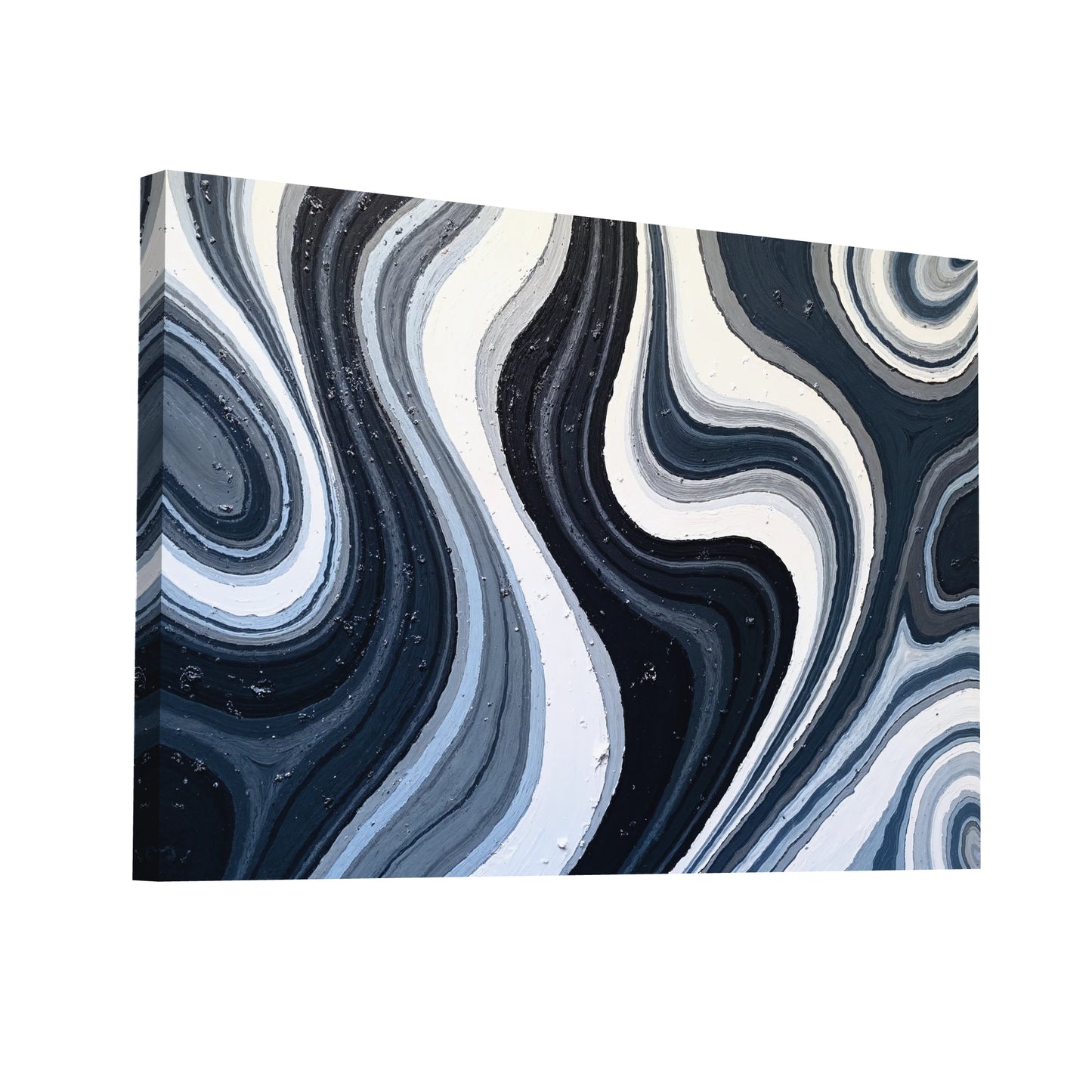 Product Hero 3D WebP Tableau Acrylique Noir et Blanc - Art Virtuoso